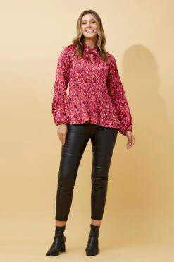 PETA ANIMAL PRINT PLEATED BLOUSE 14 PETA ANIMAL PRINT PLEATED BLOUSE -Femme Connection Sales 572a563d5324d3514bf1f5bf67373ae5