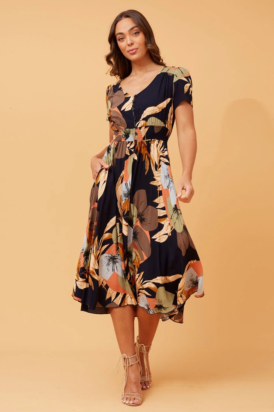 KEGAN FLORAL MIDI DRESS 3 KEGAN FLORAL MIDI DRESS