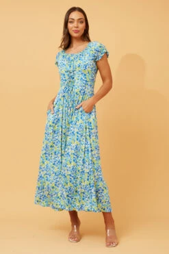 GODDESS FLORAL LACE UP MAXI DRESS -Femme Connection Sales 57794d447717b615fffc21fcaa8e78c8