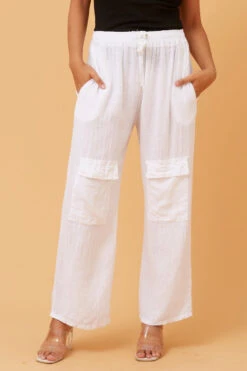 WYATT LINEN PANTS -Femme Connection Sales 57bb80ab42994252a773f0c14c33a249