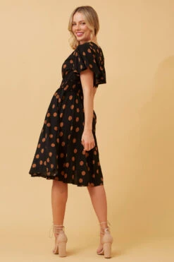SANDY POLKA DOT SHORT DRESS -Femme Connection Sales 586b7e8607c84132db392c70a974cfa5