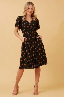 SANDY POLKA DOT SHORT DRESS -Femme Connection Sales 5910870f315ec86405f5111769638e72