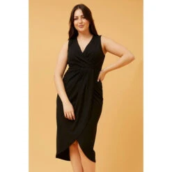 FELICIA CROSSOVER MIDI DRESS -Femme Connection Sales 592848719a4085e09cbc648355cb59f9