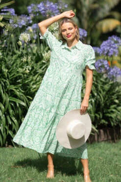 GRACIELA TIERED MIDI DRESS