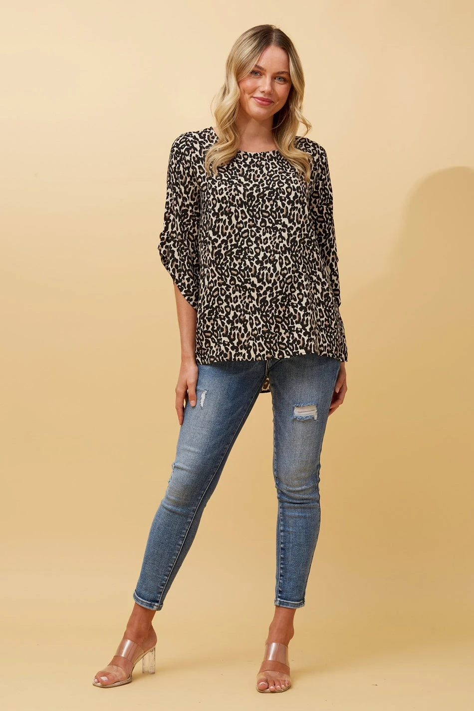 SAMANTHA BUTTON DETAIL LEOPARD TOP 6 SAMANTHA BUTTON DETAIL LEOPARD TOP - Image 4