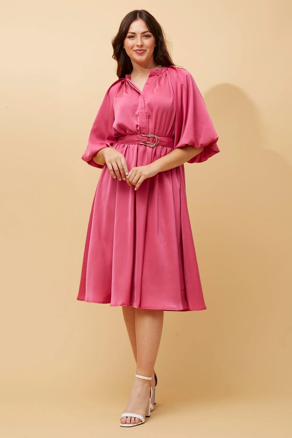 QUEENIE SATIN MIDI DRESS 8 QUEENIE SATIN MIDI DRESS - Image 6
