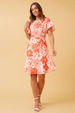 RAELENE FLORAL SHORT DRESS -Femme Connection Sales 5c1abffca1de4626bb41d5756ff1a8f0