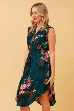 AMY FLORAL ZIP FRONT DRESS 15 AMY FLORAL ZIP FRONT DRESS -Femme Connection Sales 5cb604ef7647475f11023ca46ce97424