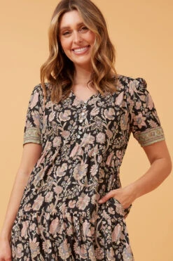 KYAH FLORAL BOHO MIDI DRESS -Femme Connection Sales 5d888020ac4dfcb84539052cb7e44c34