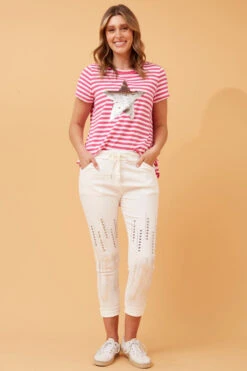 JANJA EMBELLISHED JOGGERS 37 JANJA EMBELLISHED JOGGERS -Femme Connection Sales 5e5caa567eddf4efff7d66cde2e927b8