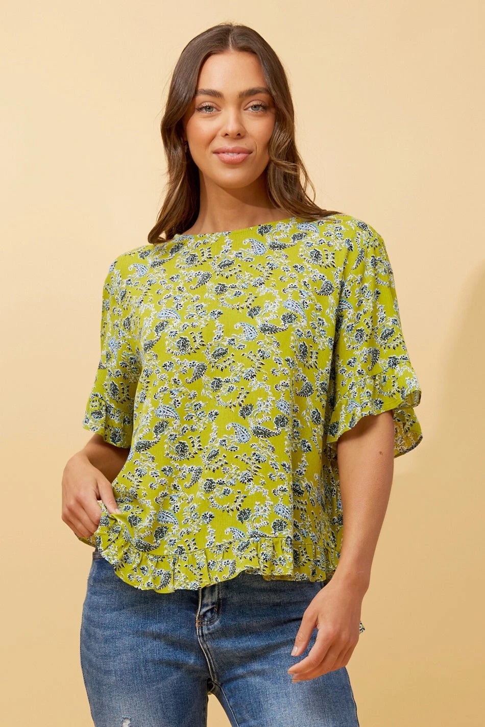 FRILA PAISLEY BOHO TOP 5 FRILA PAISLEY BOHO TOP - Image 3