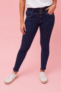 ELLERY BUTTON DETAIL DENIM -Femme Connection Sales 60c9562949f9d583e79d7f2993d3499f