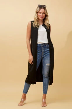 HYLEE LONGLINE VEST -Femme Connection Sales 60cfbb15adca64397439b816ef276fe6