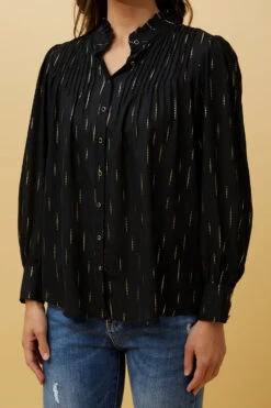 GEMINI FOIL PRINT SHIRT -Femme Connection Sales 60e4a7bd6bde9bc92a43fe8600b69783