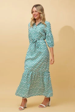RAINA STRIPE SHIRT MAXI DRESS -Femme Connection Sales 61a3b02e47967e4c18be2ec458f7d10e
