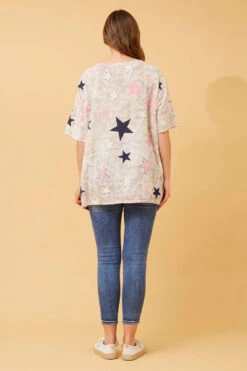 FIORENZA STAR PRINT TOP -Femme Connection Sales 6216d64afa1252d9f63a6d5bfd3171f0