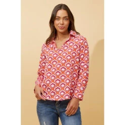 ASHANTI ABSTRACT PRINT TOP -Femme Connection Sales 6237767d8897a8994f5fef84e833b6f7