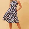 GT FLORAL SHORT DRESS -Femme Connection Sales 62a59e9820f5d3129ed475ce0e858387