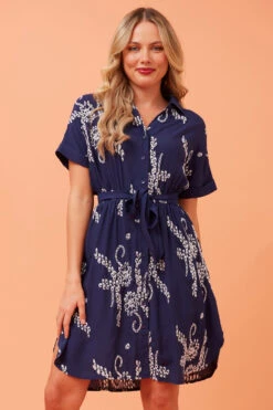 ETHEL EMBROIDERED SHORT DRESS -Femme Connection Sales 62d006ca8fd8fd34ac2caa7347f53ae0