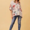 MATTEA FLORAL LINEN TOP -Femme Connection Sales 63e9467005d247a9084c576c8c76464f