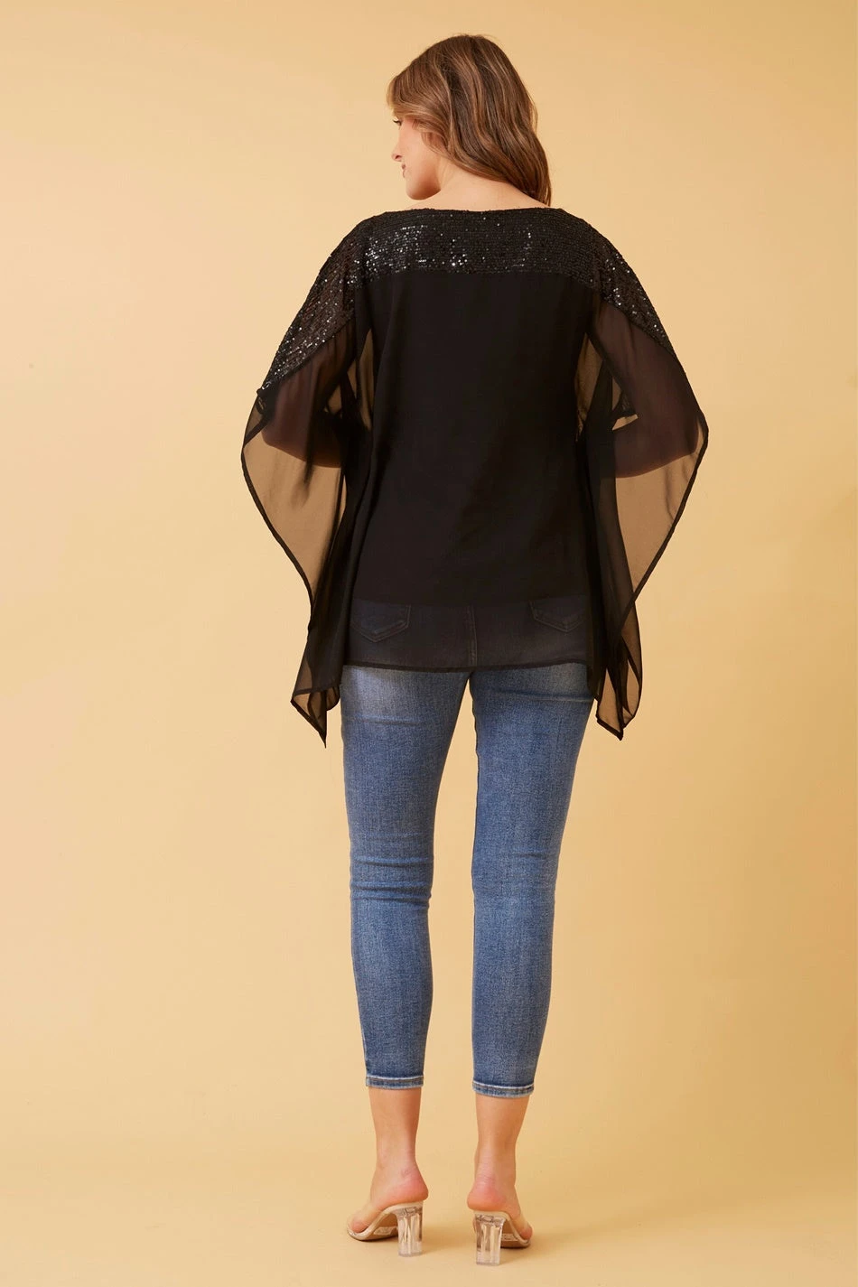 MARILYN SEQUIN COLD SHOULDER TOP 9 MARILYN SEQUIN COLD SHOULDER TOP - Image 7