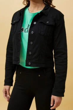 DESTINY SEQUIN WING DENIM JACKET -Femme Connection Sales 6423efa934b0845effaf78de60b047b9