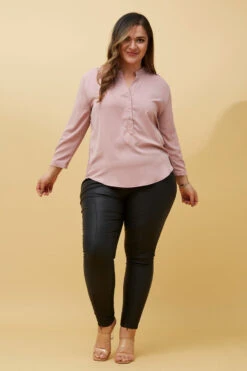 ROMINA SOLID BLOUSE -Femme Connection Sales 647b91933aa67e37684c15945a8c739a