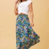 DORIAN ABSTRACT PRINT MAXI SKIRT -Femme Connection Sales 64b1a2ceec969f8df39bd148baa3d4e8