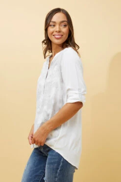 VELMA MARBLE PRINT SHIRT -Femme Connection Sales 64b82638cc8b77ad15110c4679311877