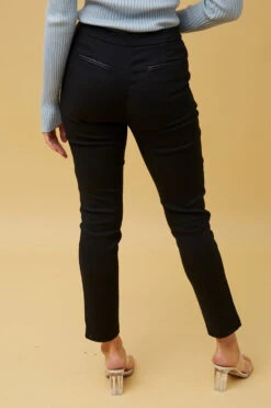 PU TRIM POCKET PANTS -Femme Connection Sales 64d399f10cdebdc3f59c7bb7038c9be9