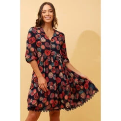 ARRAN ABSTRACT BOHO BABYDOLL DRESS 19 ARRAN ABSTRACT BOHO BABYDOLL DRESS -Femme Connection Sales 64d47d1474fe09858567c75f4dce8333