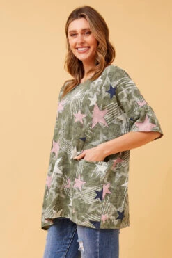 FIORENZA STAR PRINT TOP -Femme Connection Sales 64f9a1b489fb2f7f1b4c94252e372c7a