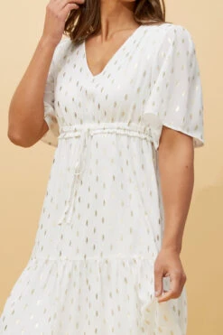 DIAMOND TEARDROP FOIL PRINT SHORT DRESS -Femme Connection Sales 666e8a794367c55ed6be4c98a6f3f43f