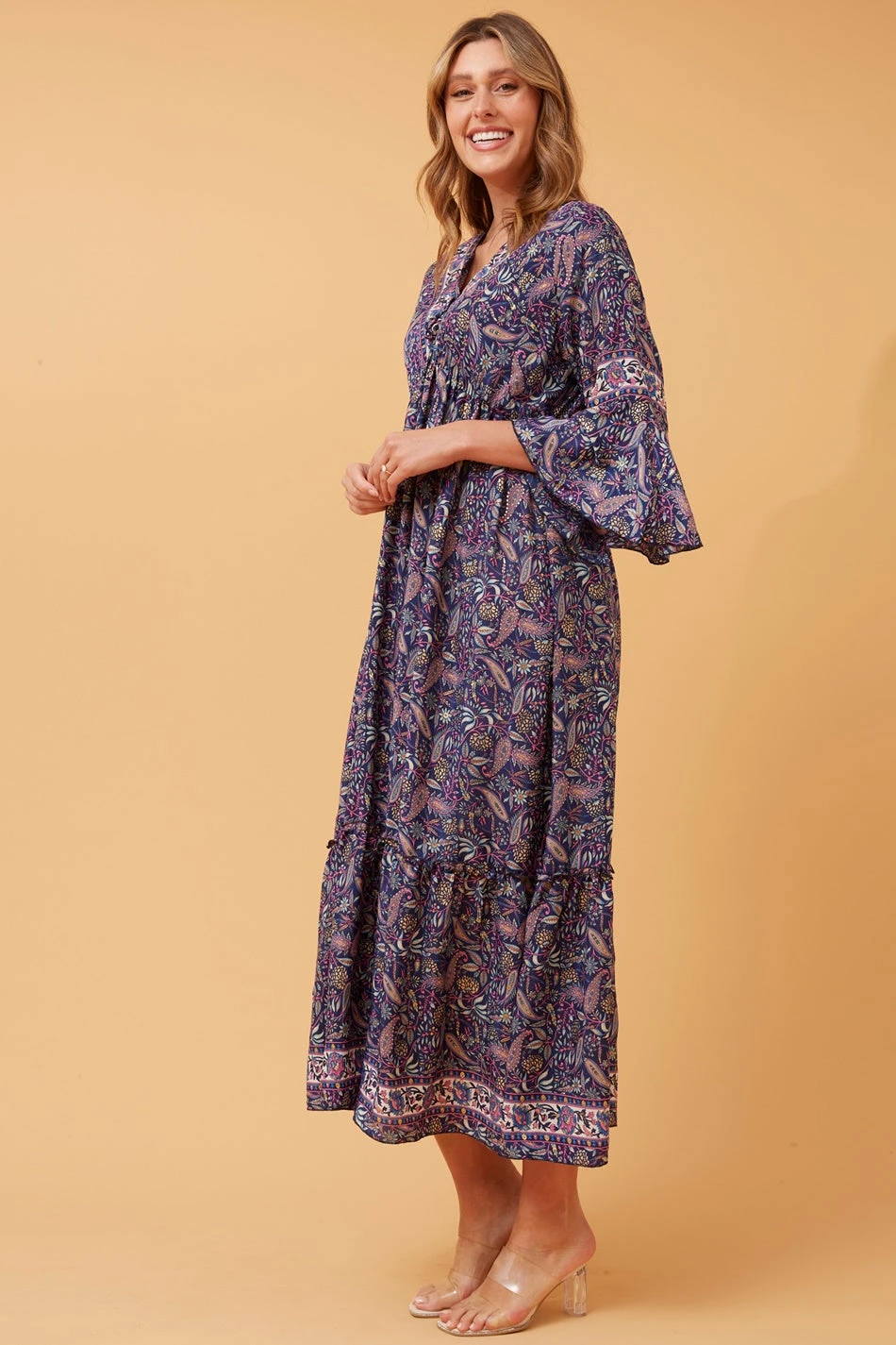 TRINA PAISLEY BOHO MAXI DRESS 8 TRINA PAISLEY BOHO MAXI DRESS - Image 6