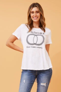 CG JADORE GRAPHIC TEE 20 CG JADORE GRAPHIC TEE -Femme Connection Sales 67c4bc92737bb50fb70cab472c904648