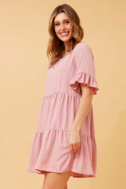 TIERED BABYDOLL DRESS -Femme Connection Sales 680a4f793f1994842a592d5efc11a17b