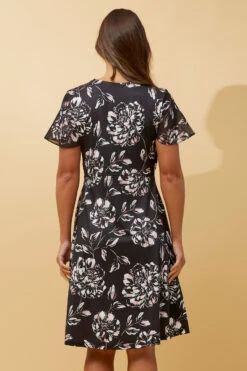 SILVANIA FLORAL WRAP SHORT DRESS -Femme Connection Sales 680de60993d311923d7901c9039ce00b