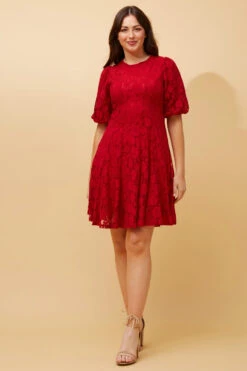 OLETI FLORAL LACE SHORT DRESS 14 OLETI FLORAL LACE SHORT DRESS -Femme Connection Sales 68f5589969e0c4acc2dae2ddaff4f08a