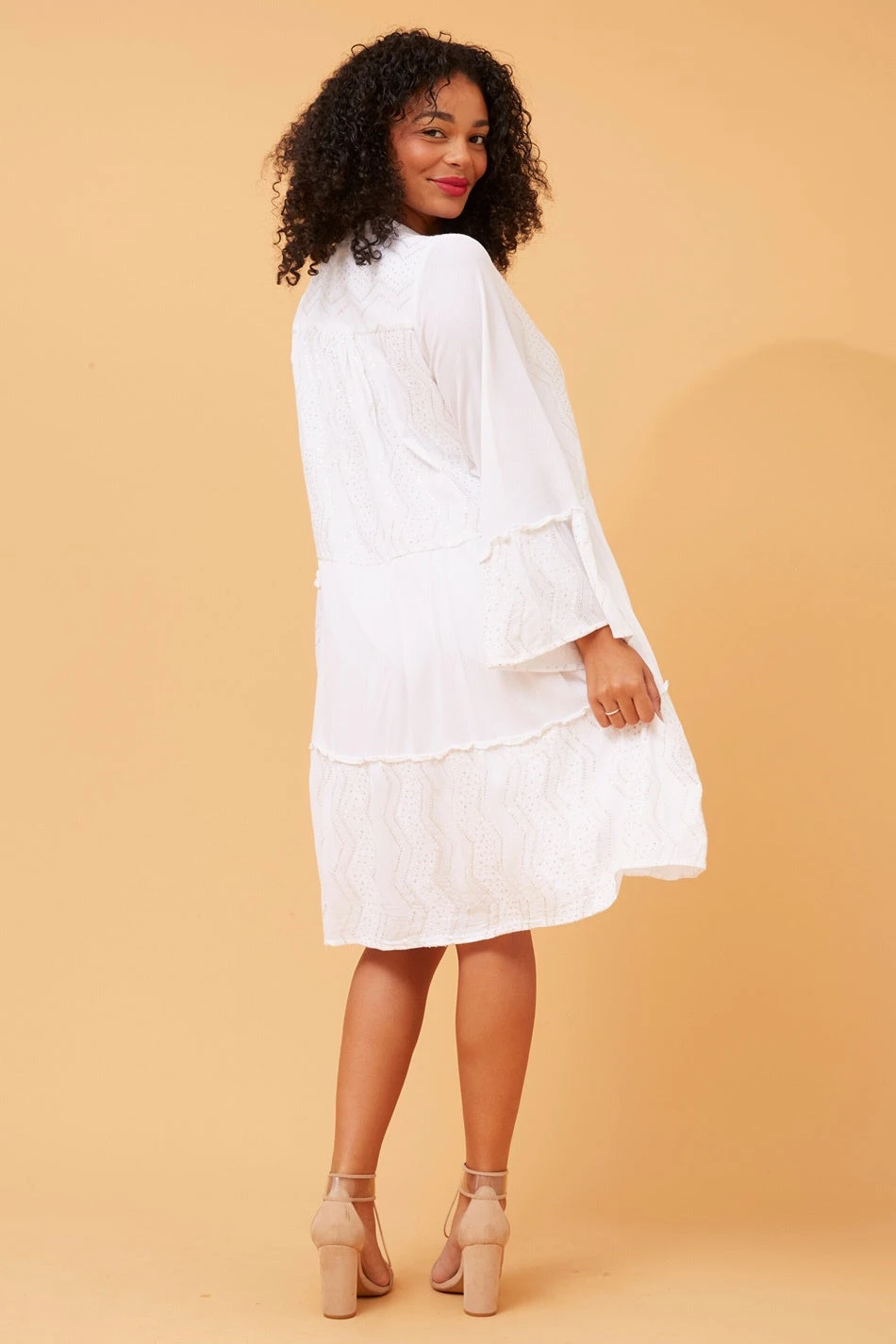 RENUKA SEQUIN DETAIL TIERED DRESS 9 RENUKA SEQUIN DETAIL TIERED DRESS - Image 7