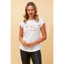 COCO NYC GRAPHIC TEE -Femme Connection Sales 6a7182b812589b05c34a021648fe1265
