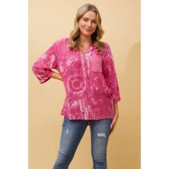 ROSETTA SEQUIN TIE DYE DETAIL TOP -Femme Connection Sales 6b6a2777106b23e142f21083290208ce