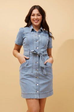 LIBERTY DENIM SHORT DRESS