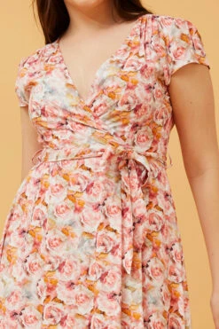 NERIDA FLORAL MIDI DRESS -Femme Connection Sales 6bf3f1bd0a327cd73b834f01010733fd