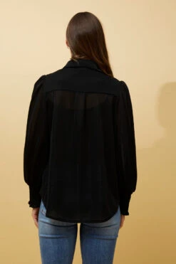 BESSIE LONG BALLOON SLEEVES GLITTER SHIRT 22 BESSIE LONG BALLOON SLEEVES GLITTER SHIRT -Femme Connection Sales 6c6a1e78798cf1fb4ff4bdaaa965a280