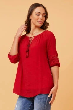 ANDREA PEASANT TOP -Femme Connection Sales 6c6c3c790bfb10113e0d347cdd4003b8
