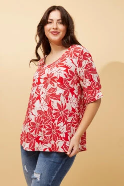 KENDRA BUTTON DETAIL FLORAL TOP 22 KENDRA BUTTON DETAIL FLORAL TOP -Femme Connection Sales 6c700d3a342b006b1805bb33b9f7ac97