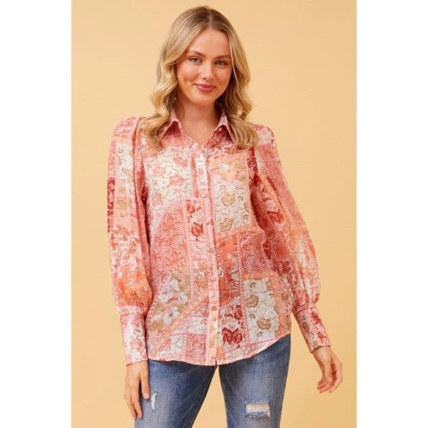 VELLE FLORAL BOHO SHIRT 9 VELLE FLORAL BOHO SHIRT - Image 7