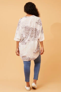 VIRGINIA ANIMAL PRINT HI LOW HEM TOP -Femme Connection Sales 6d2f86038c80a47794299dfff0f646cb