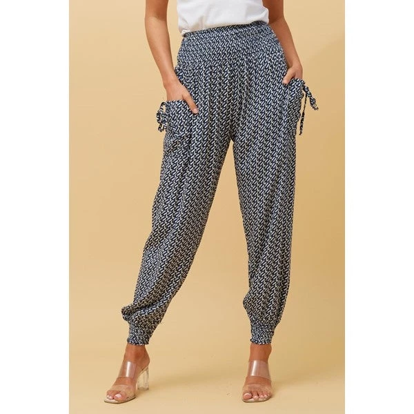 GEOMETRIC PRINT HAREM PANTS 10 GEOMETRIC PRINT HAREM PANTS - Image 8