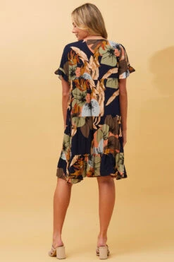 KELLY TROPICAL PRINT SHORT DRESS -Femme Connection Sales 6e17e3d9c14e01df42f947e953125aca